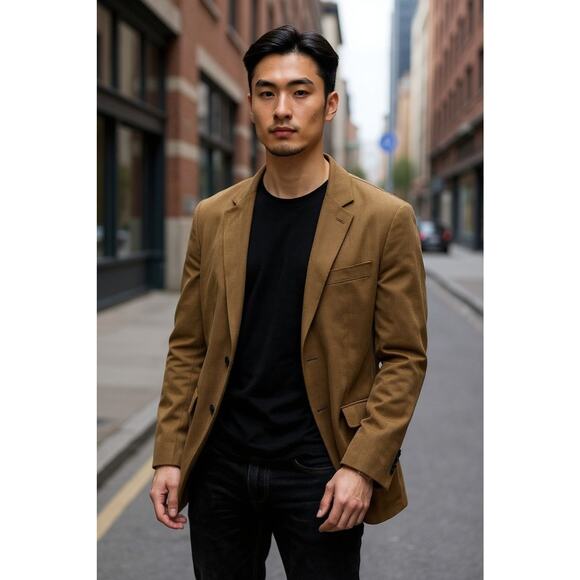 NWT PJ Paul Jones Men's  Faux Suede Two Button Blazer XL - Picture 1 of 10